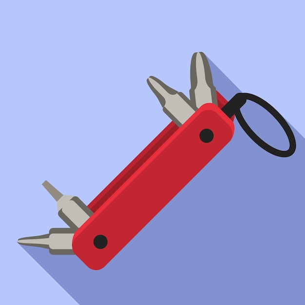 Vector multitool key icon flat illustration of multitool key vector icon for web design