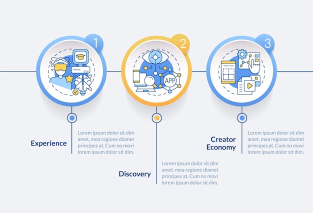 다중 우주 레이어 원 infographic 템플릿