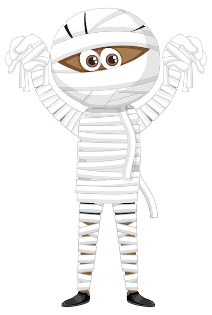 Mummy kid cartoon character