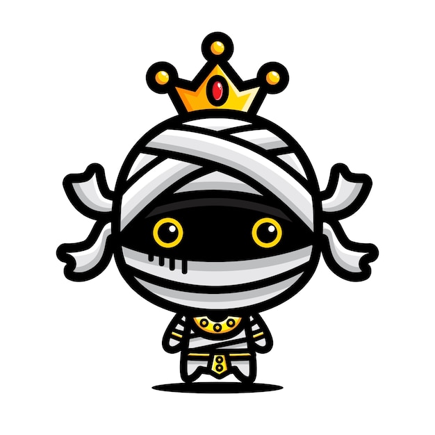 mummy king design isolated on white