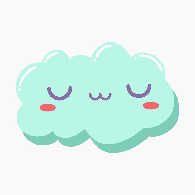 Muntachtige wolk illustratie