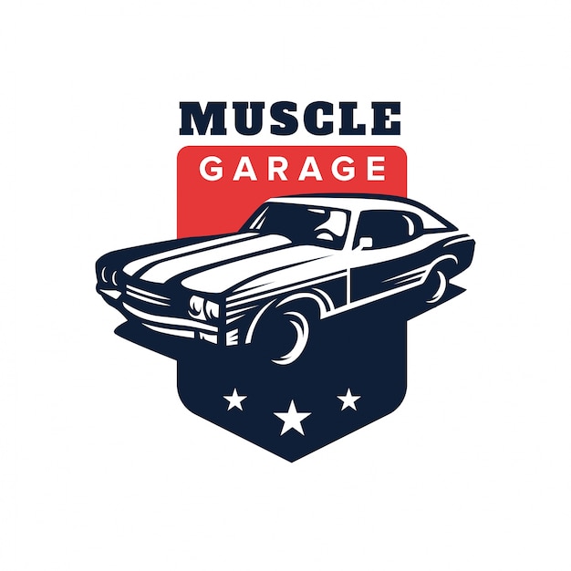 Вектор Логотип muscle car