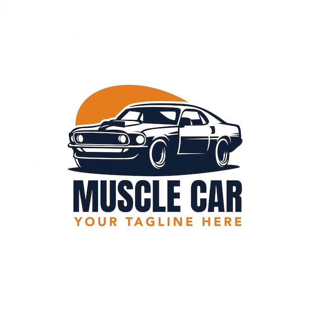 Illustrazione vettoriale di muscle car