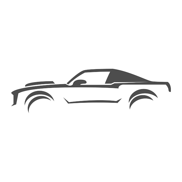 Vector muscle cars icon design