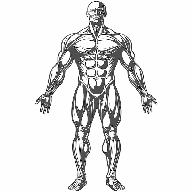 Vector muscle_human_vector_illustration