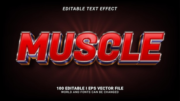 Muscle text effect