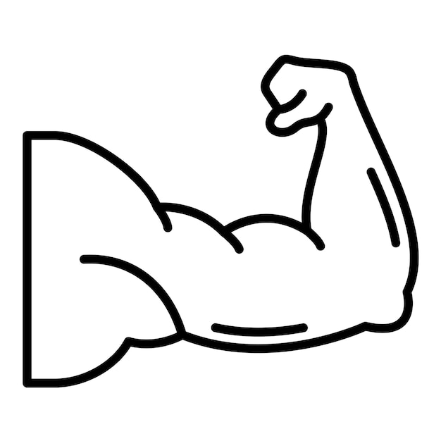 Muscles Line Illustration