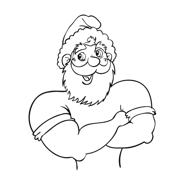 Muscular Santa Claus