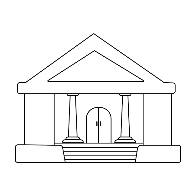 Museum icon vector illustration design