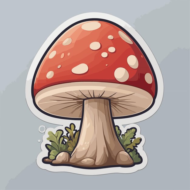 Vector mushroom cartoon cartoon vector