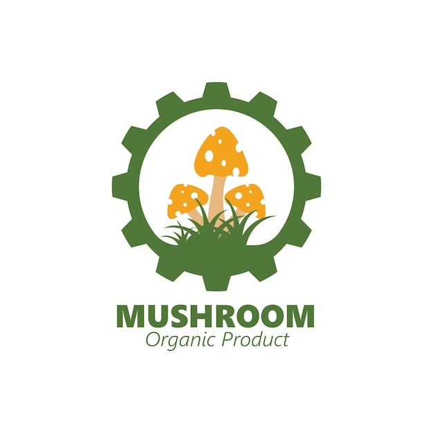 Mushroom farm vector illustration icon design