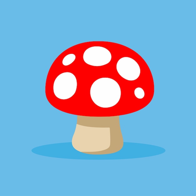 mushroom flat design