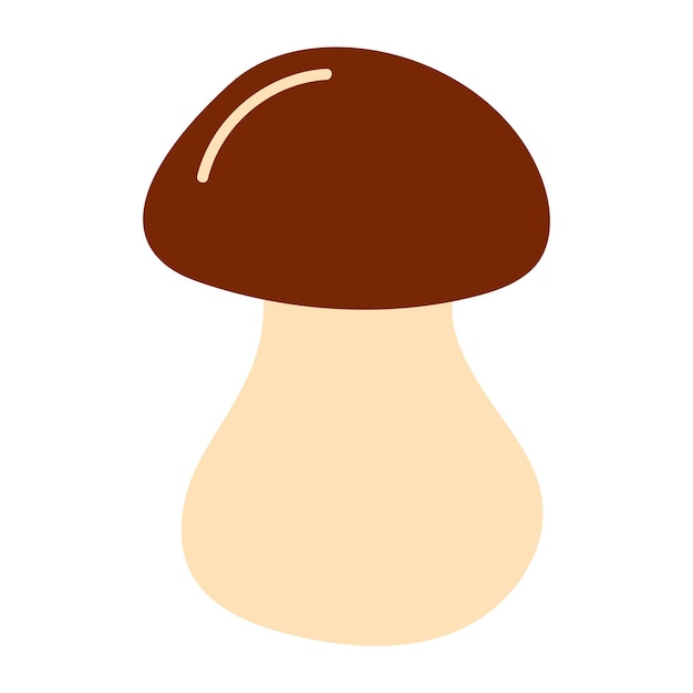 Mushroom in hand drawn style