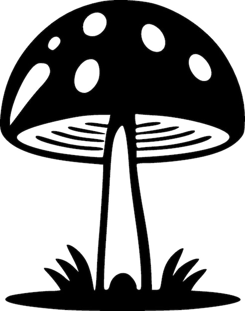 Mushroom logo vettoriale di alta qualità illustrazione vettoriale ideale per la grafica di tshirt