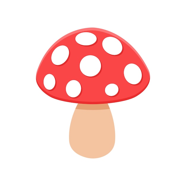 Mushroom icon in flat style Boletus vector illustration on isolated background Nature food sign business concept