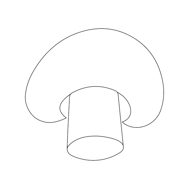 Mushroom icon illustration Cartoon vector mushrooms clipart Vector isolated on white background