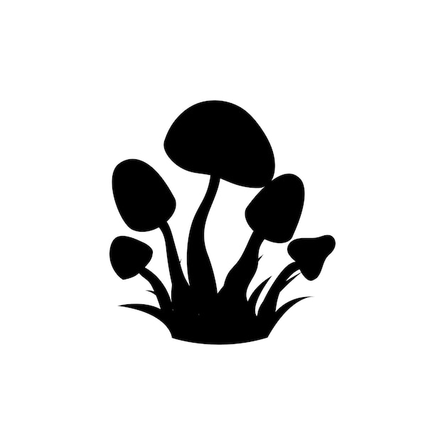 Vector mushroom icon illustration isolated vector sign symbol
