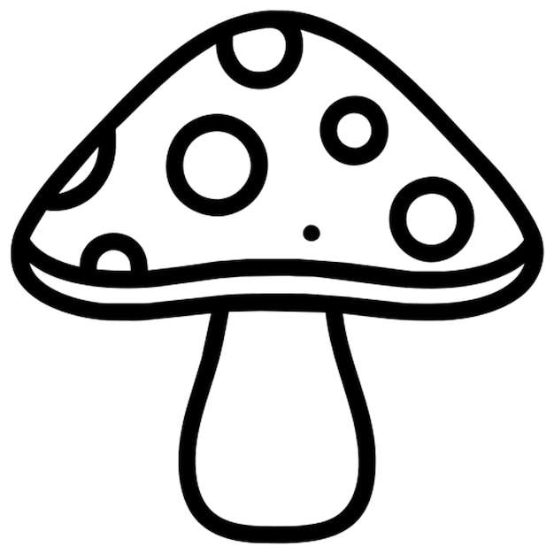 mushroom icon outline