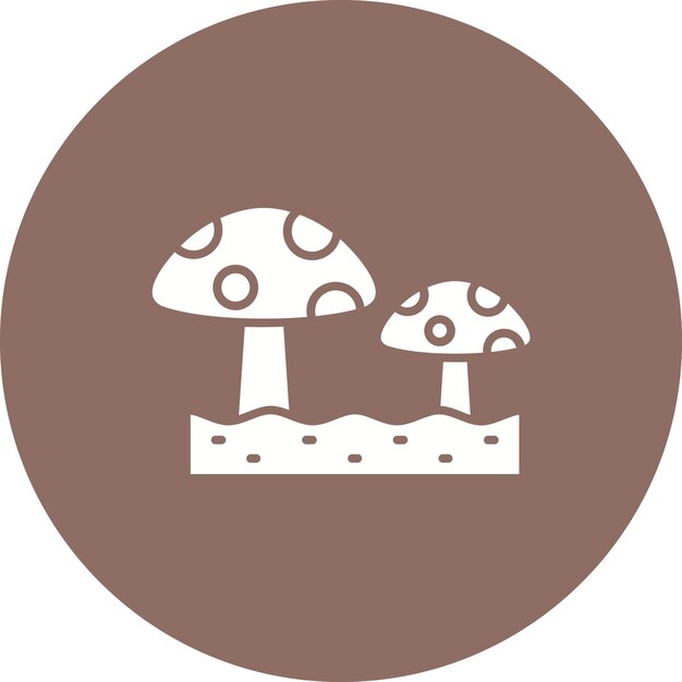 Vector mushroom icon