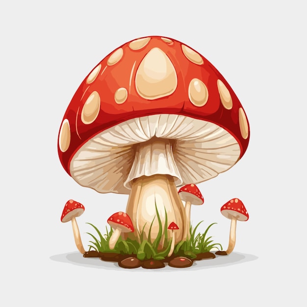 Mushroom illustration vector