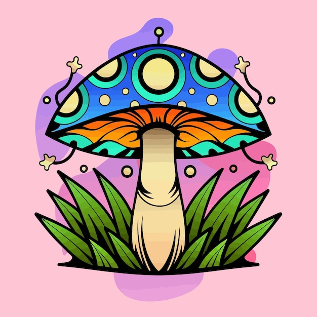 Vector mushroom illustration