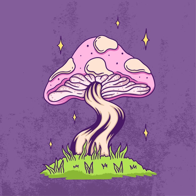 Illustrazione di funghi