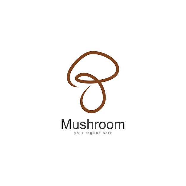 Mushroom logo vector design template