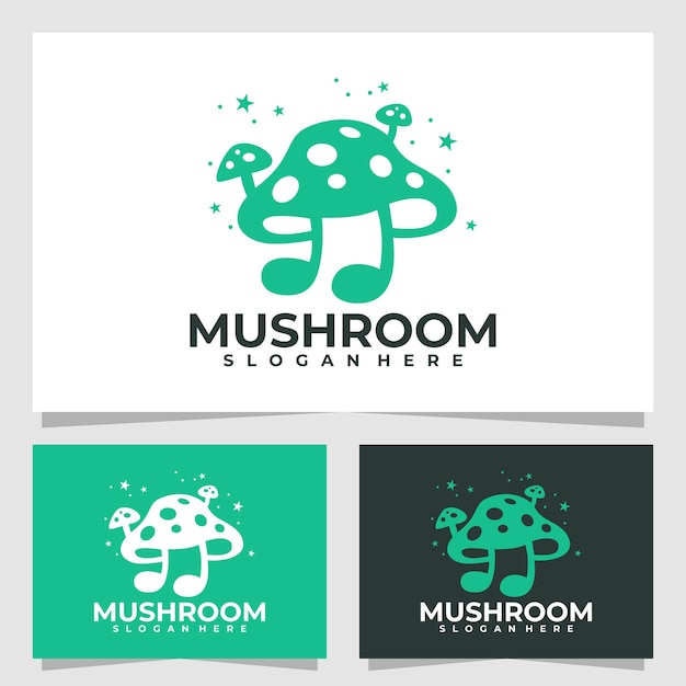 Mushroom logo vector design template