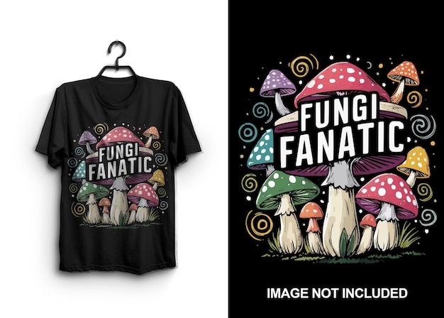 Mushroom tshirt design for printondemand business POD