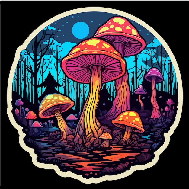 Mushroom Tshirt design