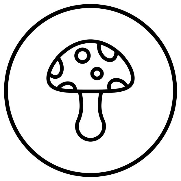 Mushroom Vector Icon Design Illustratie