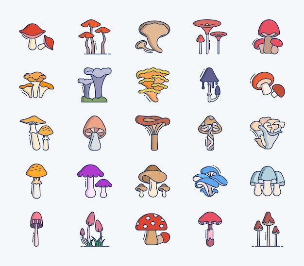 Иллюстрация векторной иконки гриба