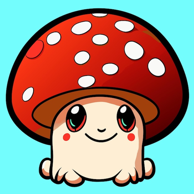 Vector mushroom vector illustration cartoon