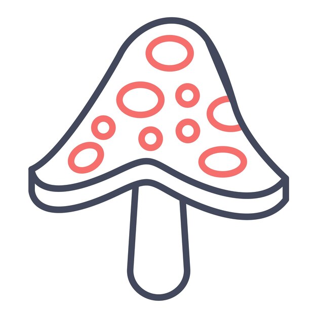 Mushroom Vector Illustration Style