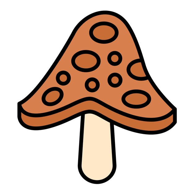 Mushroom Vector Illustration Style