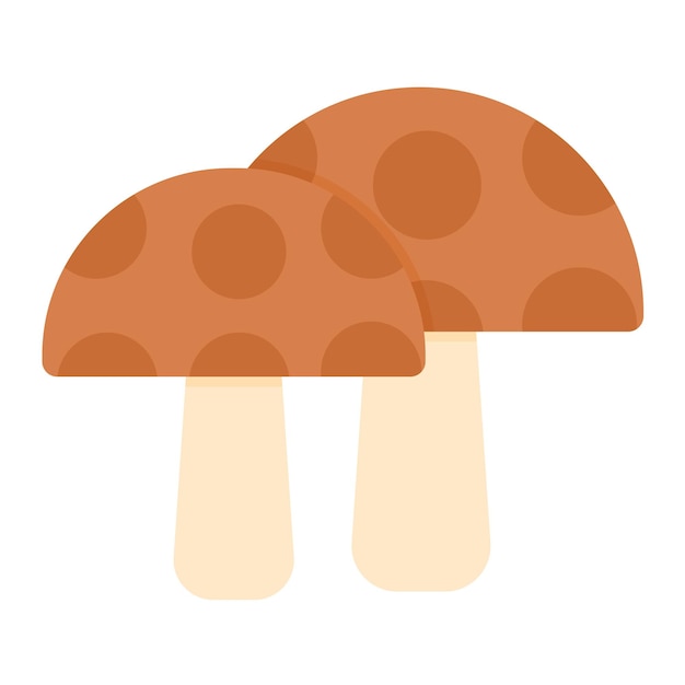 Mushroom Vector Illustration Style