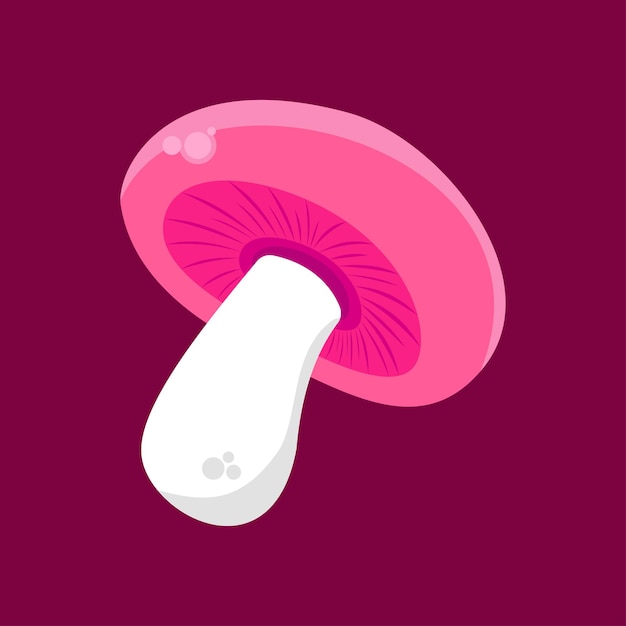 Vector mushroom vector pink