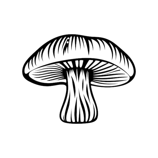 mushroom vector silhouette