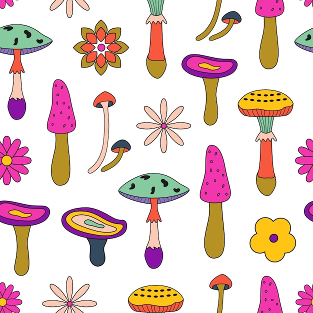 Vector mushrooms