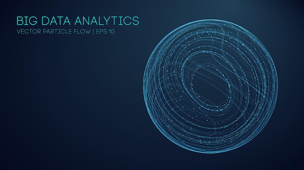音楽の抽象的な背景青。データ技術抽象的な未来的なイラスト。ビッグデータの視覚化。 EPS10。