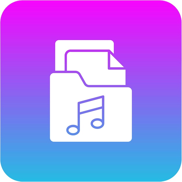 Vector music archive icon