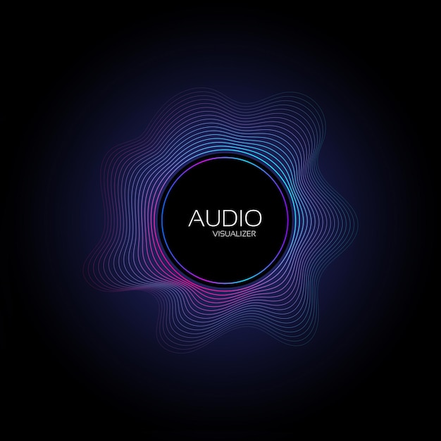Vector music audio spectrum