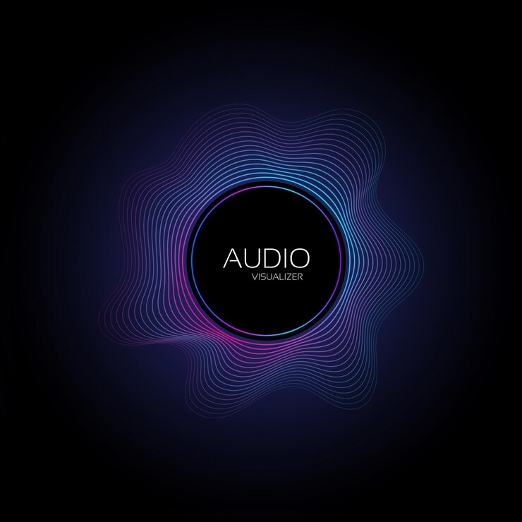 Vector music audio spectrum