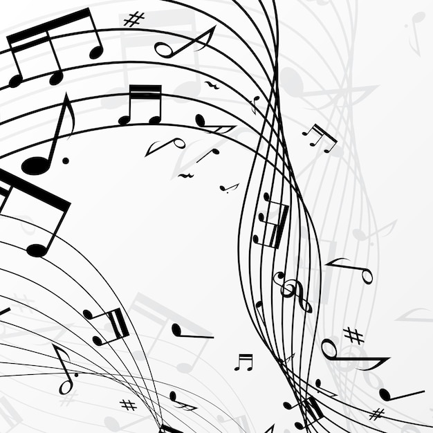 Vector music background