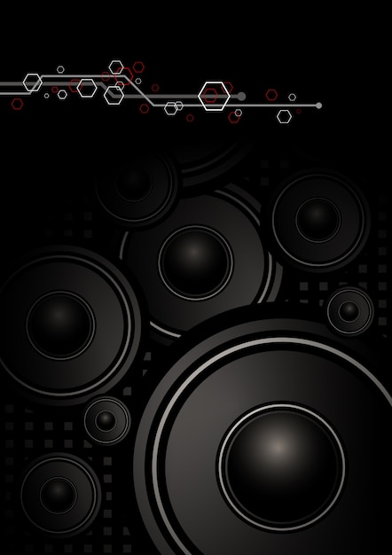 Vector music background