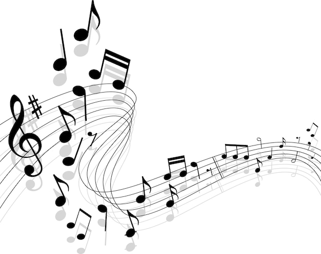 Vector music background