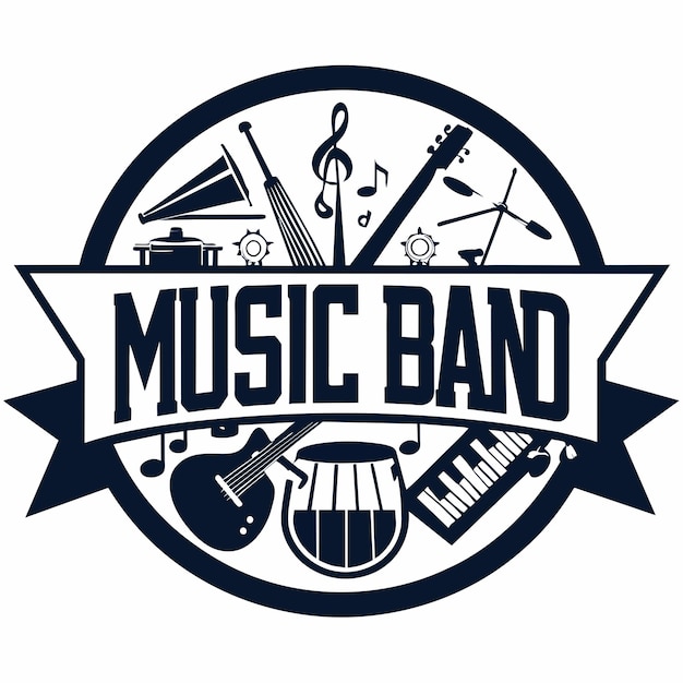 Vettore logo della band musicale 5