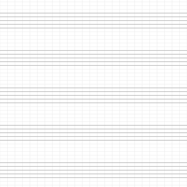 音楽白紙のメモをステーブ シームレス パターン学校の空白のクラシック音楽紙シート メモ帳ライン グリッド メロディーと曲の白い背景で隔離のベクトル図