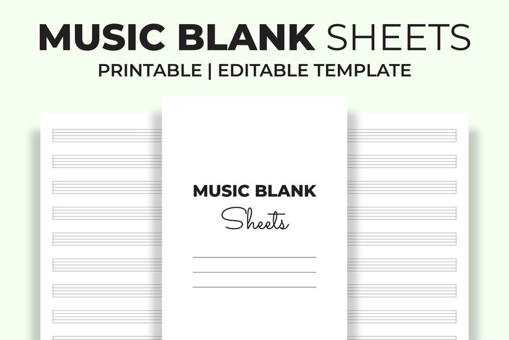Vector music blank sheets