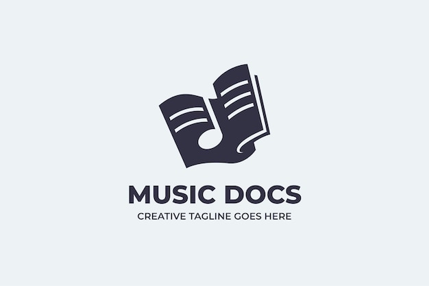 Music book logo